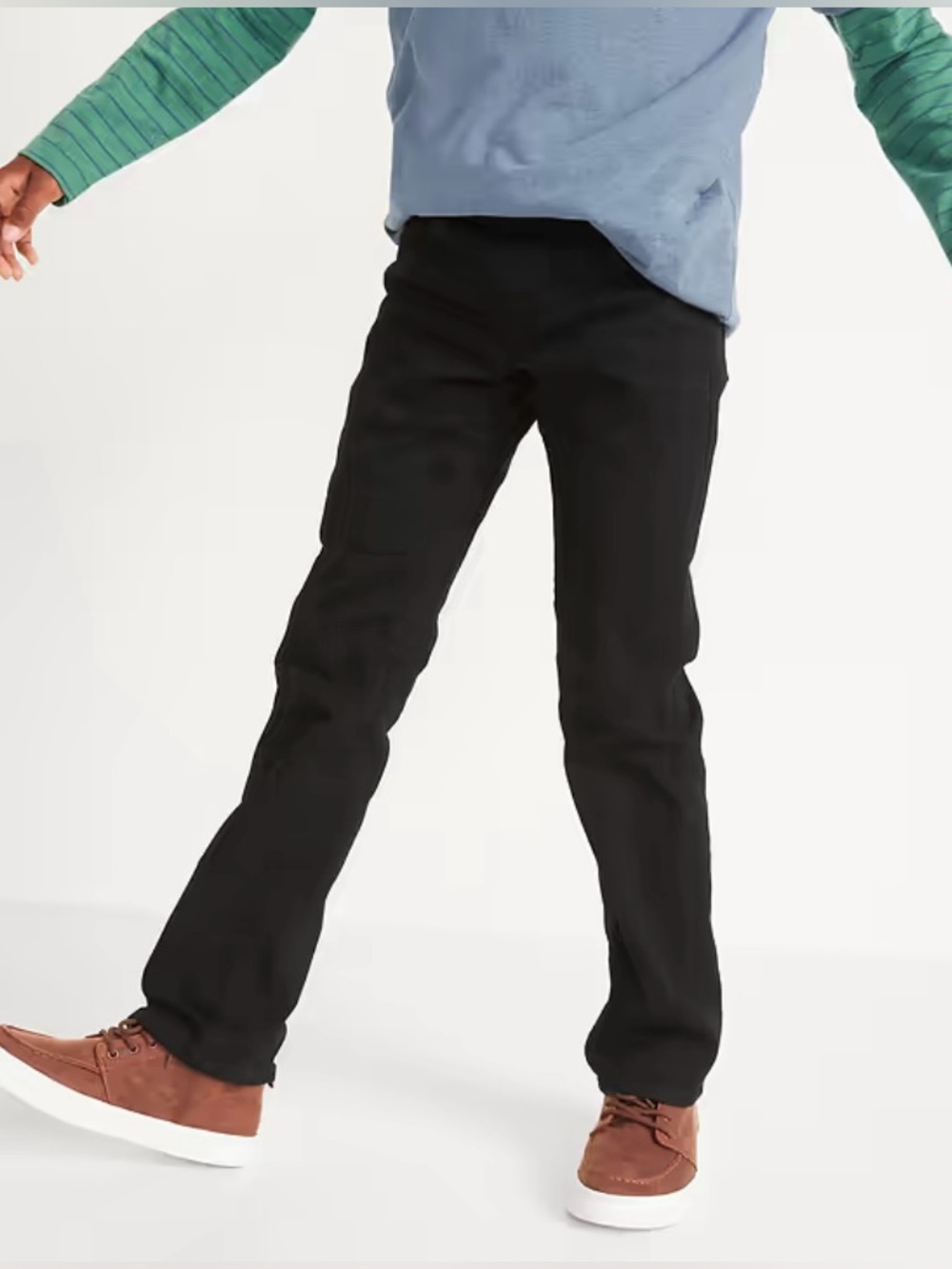 Old Navy   Boys 90’s Straight-Leg Built-In Flex Black Jeans Size 10